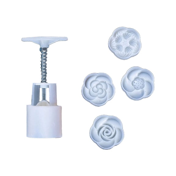Plastic Mooncake Moulds 3D Mung Bean Cake Molds Plastic DIY Mooncake Tools