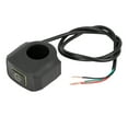 thumbnail image 1 of Plastic Motorcycle Handlebar Headlight Switch Button w/ Yellow Indicator Light, 1 of 5