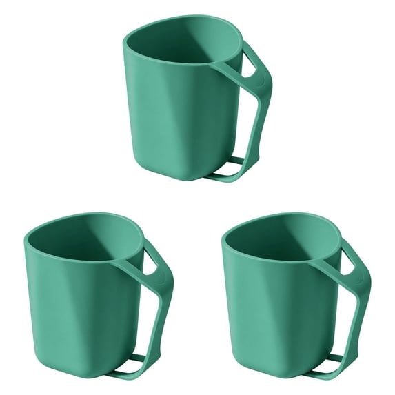 Plastic Mouthwash Cup With Toothbrush Holder, Heavy Duty Easy to Clean Plastic Bathroom Tumblers, Reusable Unbreakable Toothbrush Mug, for Home Bathroom Countertop Hotel Travel
