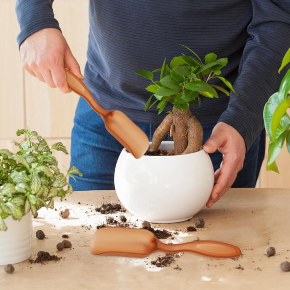 Plastic Multi Purpose Garden Trowel - Christmas, & Indoor Gardening Essential, Mini Bonsai Shovel, Lightweight Garden Tool, Durable Soil Loosening Accessory for Festive Greenery Care, 1*6in