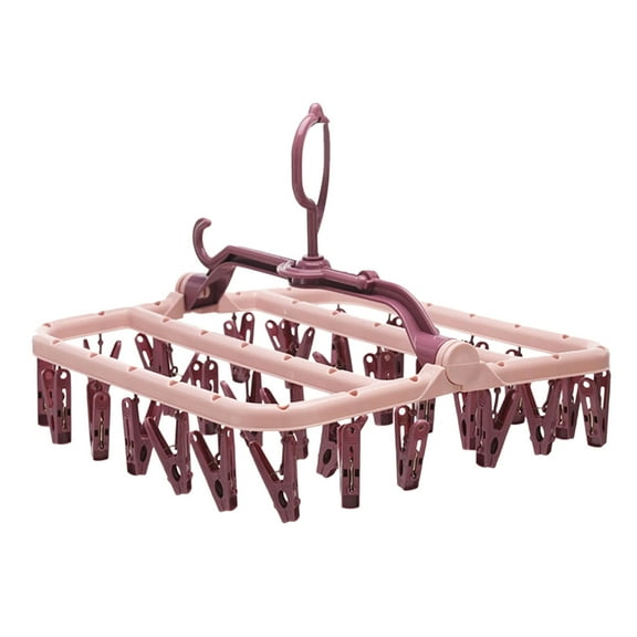 Plastic Multiple Clip Garment Hanger Foldable Designs For Small Space