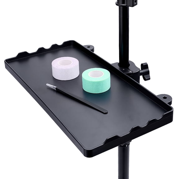 Plastic Musical Instrument Tray Rack Rectangle Black 350x225x32mm Inner Diameter: 345x160mm