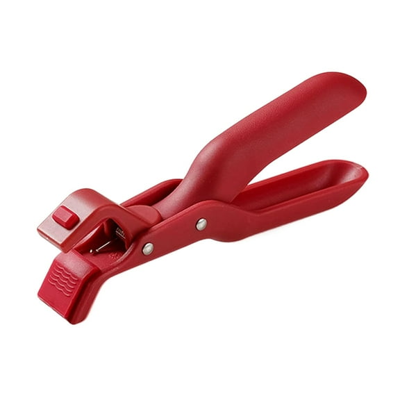 Plastic Non-Slip Heat Insulation Anti-Scald Clip,Pot Holder Clamp,Multi-Purpose Anti-Scald Bowl Holder Clip for Kitchen Multi-Function Anti-Scald Bowl Clip Hot Bowl Dish Plate Gripper Clips(Red,1PC)