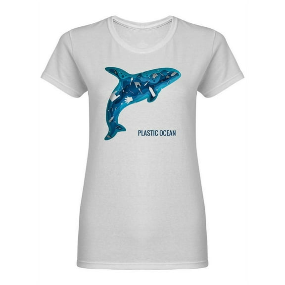 Plastic Ocean Shaped Tee Women's -Image by Shutterstock