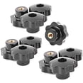 thumbnail image 1 of Plastic  On Type Knurled Clamping Nuts Knob Handle M8 Threaded 10pcs Black$$Electronics Accessories, 1 of 8