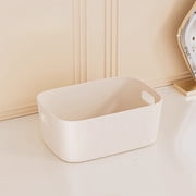 Plastic Open Home Storage Bins, Eco-Friendly Decorative Organizer Baskets, Living Room Snack Storage Box 2.9X5.5X8InSmall