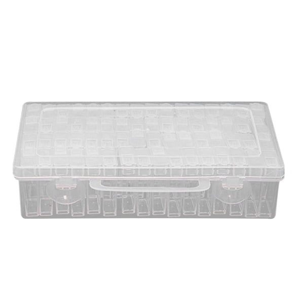 Plastic Organizer Container Box 28 Compartments Jewelry Storage Box with Adjustable Dividers (1 Pack)