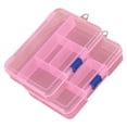 thumbnail image 1 of Plastic Organizer Container Storage Box Adjustable Divider Removable Grid Compartment for Jewelry Beads Earring Tool Fishing Hook Small Accessories,Pink,GTICPHYJ, 1 of 5