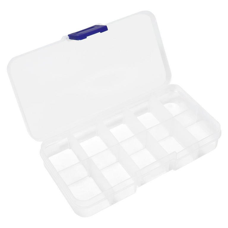 4PCS Clear White Plastic Organizer Box with Dividers 24 Grid Storage  Containers Jewelry Storage Box with Dividers for Beads Earrings Necklaces  Rings