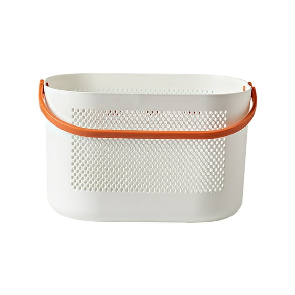 Plastic Organizer Storage Baskets with Handles, Shower Caddy Bins Organizer for Bathroom and kitchen, Plastic Bathroom Storage Basket for Storing Bathroom Body Wash, Shampoo