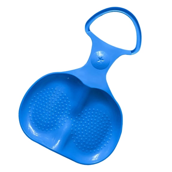 Outdoor Winter Snow Sled with Handles for Adults and Kids, Heavy-Duty Downhill Pro Sled Board Slider Seat Sledge, Lightweight Snowboard Sled for Winter Sports and Outdoor Play