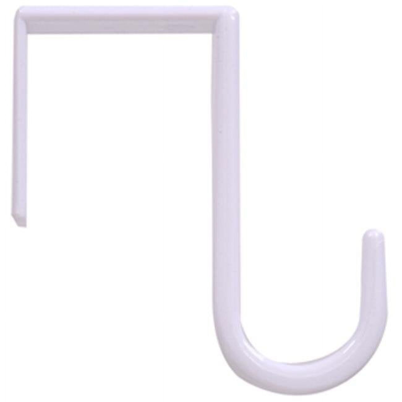 Plastic Over the Door Hook, White
