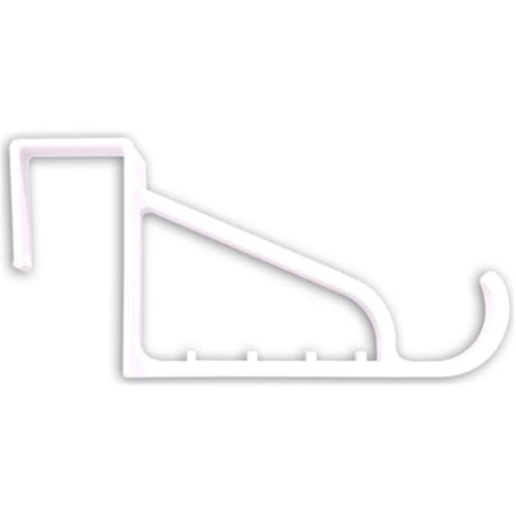Plastic Over the Door Hook, White