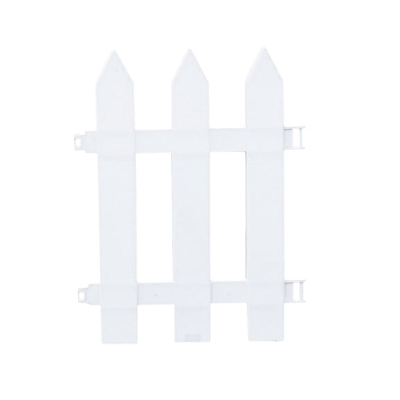 Plastic PVC Garden Fence Panel 11.8*15.7 in Outdoor Decorative Barrier for Vegetable Gardens Rural Courtyards Weather- Material 1PCS
