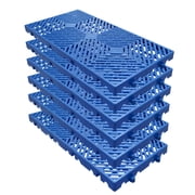 Plastic Pallets, Lightweight Waterproof HDPE Floor Pallet, Breathable Grid Ventilation Storage Pad, Applicable to Indoor and Outdoor, Garages, Kitchen, Basement 6/12 Pcs