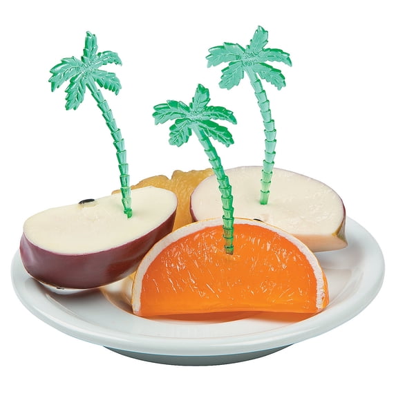 Plastic Palm Tree Picks (6Dz) - Party Supplies - 72 Pieces
