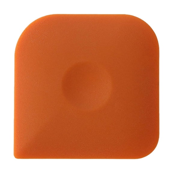 Plastic Pan Dish Pot Food Kitchen Scraper Tool,Plastic Cast Iron Skillet Cleaner Scrubber Scrapper,Non-Scratch Pans Scraper for Cleaning Grease Burnt Food,2.36x2.36 inch(Orange)