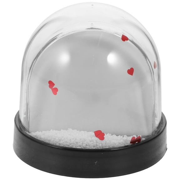 Plastic Paper Home Decoration Novelty Gift Snow Globe Photo Frame Miniature Base