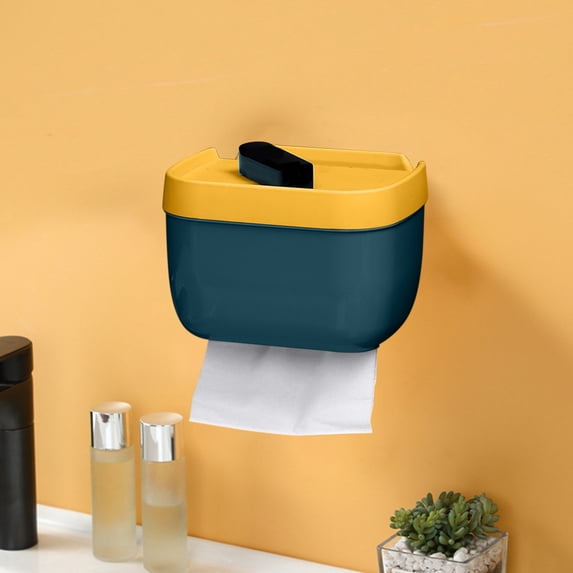 Plastic Paper Towel Box, Durable Wet-Proof Holder, Elegant Transparent Design, Home and Dining Room Organizer, Space Saving, Multipurpose Kitchen, Bathroom, Office, Convenient Storage Solution