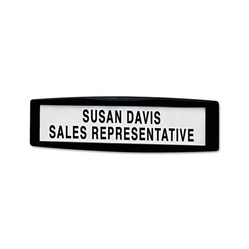 Plastic Partition Additions Nameplate 9 x 2 1/2, Graphite