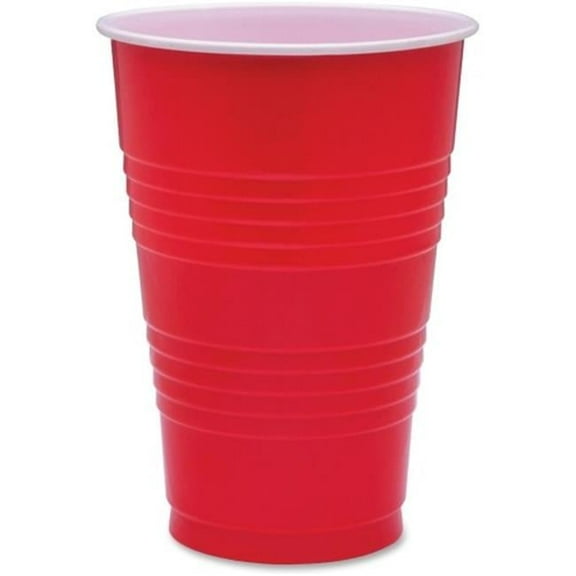 Plastic Party Cups, Red