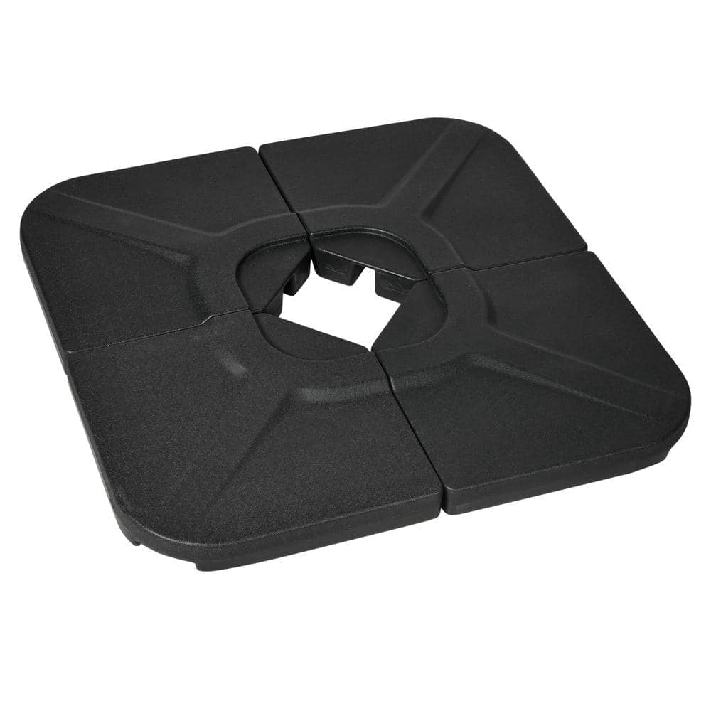 Plastic Patio Umbrella Base in Black