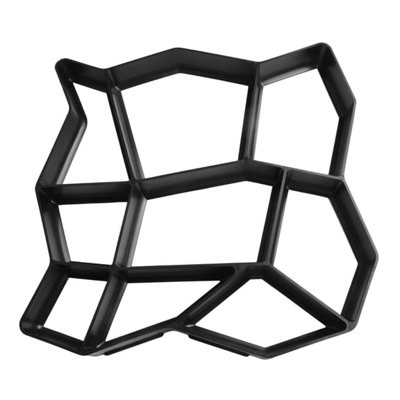 Plastic Paving for Concrete Stepping Stones and Pathway Blocks, Reusable Path Maker for Garden Walkway, Driveway or Patio Pavement with Square Design for Easy Alignment and Finish