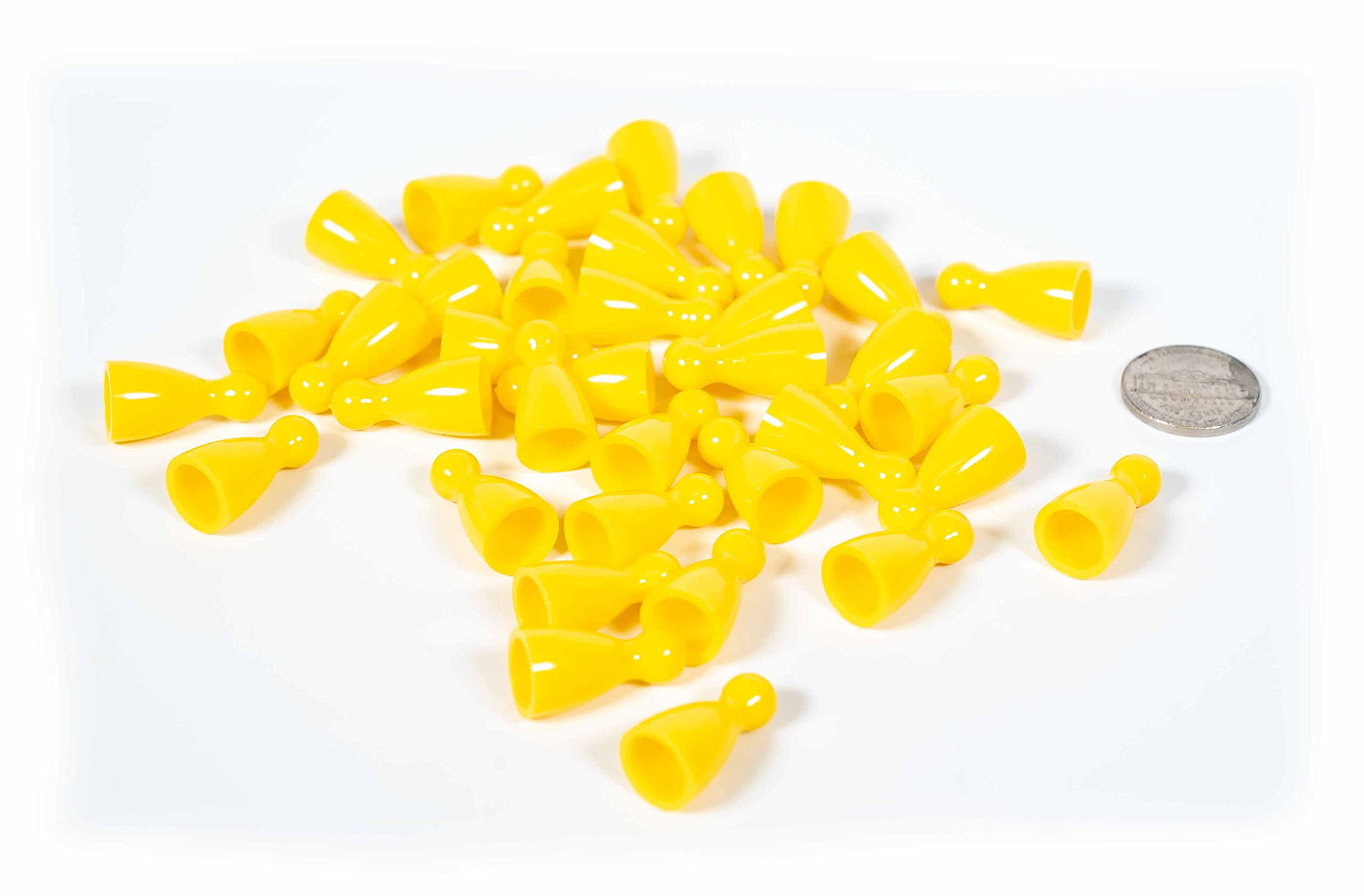 Plastic Pawns: Set of STF9 36 Yellow Color Board Pieces (Chess & Sorry ...