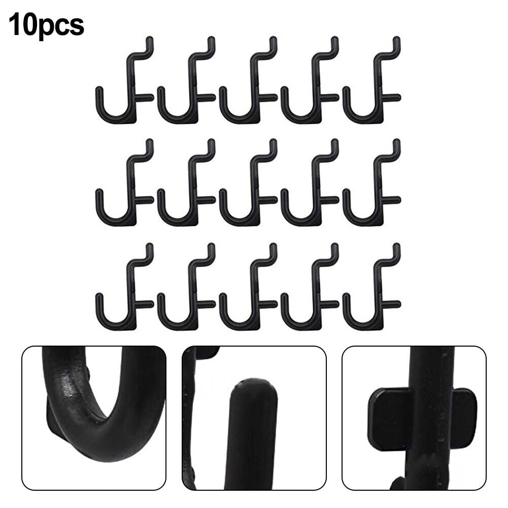 Plastic Pegboard Hooks J-Hooks For Peg Boards 100 Pieces Iron Mesh-Piece