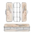 thumbnail image 1 of Plastic Pencil Box Large Capacity Pencil Boxes Clear Boxes with Snap-Tight Lid Stylish Office Supplies Storage Organizer Box Bluebird and Ancient Flowers, 1 of 7