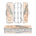 thumbnail image 1 of Plastic Pencil Box Large Capacity Pencil Boxes Clear Boxes with Snap-Tight Lid Stylish Office Supplies Storage Organizer Box Bluebird on Elegant Branch, 1 of 7