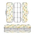 thumbnail image 1 of Plastic Pencil Box Large Capacity Pencil Boxes Clear Boxes with Snap-Tight Lid Stylish Office Supplies Storage Organizer Box Coconuts and Pineapples Pattern, 1 of 7