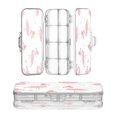 thumbnail image 1 of Plastic Pencil Box Large Capacity Pencil Boxes Clear Boxes with Snap-Tight Lid Stylish Office Supplies Storage Organizer Box Cute Pink Flamingo Pattern, 1 of 7