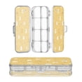 thumbnail image 1 of Plastic Pencil Box Large Capacity Pencil Boxes Clear Boxes with Snap-Tight Lid Stylish Office Supplies Storage Organizer Box Honey Jars and Bees Pattern, 1 of 7