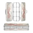 thumbnail image 1 of Plastic Pencil Box Large Capacity Pencil Boxes Clear Boxes with Snap-Tight Lid Stylish Office Supplies Storage Organizer Box House with Snow-covered Roof, 1 of 7