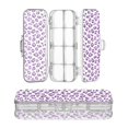 thumbnail image 1 of Plastic Pencil Box Large Capacity Pencil Boxes Clear Boxes with Snap-Tight Lid Stylish Office Supplies Storage Organizer Box Neon Purple Leopard Print, 1 of 7