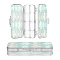 thumbnail image 1 of Plastic Pencil Box Large Capacity Pencil Boxes Clear Boxes with Snap-Tight Lid Stylish Office Supplies Storage Organizer Box Pastel Green and Peach Bows, 1 of 7
