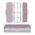 thumbnail image 1 of Plastic Pencil Box Large Capacity Pencil Boxes Clear Boxes with Snap-Tight Lid Stylish Office Supplies Storage Organizer Box Pink Glitter Cheetah Print, 1 of 7