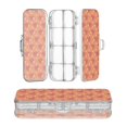 thumbnail image 1 of Plastic Pencil Box Large Capacity Pencil Boxes Clear Boxes with Snap-Tight Lid Stylish Office Supplies Storage Organizer Box Strawberry and White Stars Pattern, 1 of 7