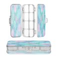 thumbnail image 1 of Plastic Pencil Box Large Capacity Pencil Boxes Clear Boxes with Snap-Tight Lid Stylish Office Supplies Storage Organizer Box Tie-dye Dandelions Pattern, 1 of 7