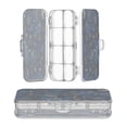 thumbnail image 1 of Plastic Pencil Box Large Capacity Pencil Boxes Clear Boxes with Snap-Tight Lid Stylish Office Supplies Storage Organizer Box Twinkling Stars and Constellations, 1 of 7