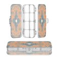 thumbnail image 1 of Plastic Pencil Box Large Capacity Pencil Boxes Clear Boxes with Snap-Tight Lid Stylish Office Supplies Storage Organizer Box Western-style Cowhorn Skulls, 1 of 7