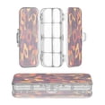 thumbnail image 1 of Plastic Pencil Box Large Capacity Pencil Boxes Clear Boxes with Snap-Tight Lid Stylish Office Supplies Storage Organizer Box Abstract Pizza Pattern, 1 of 7
