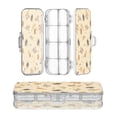 thumbnail image 1 of Plastic Pencil Box Large Capacity Pencil Boxes Clear Boxes with Snap-Tight Lid Stylish Office Supplies Storage Organizer Box Bees and Flowers Pattern, 1 of 7