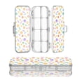 thumbnail image 1 of Plastic Pencil Box Large Capacity Pencil Boxes Clear Boxes with Snap-Tight Lid Stylish Office Supplies Storage Organizer Box Cartoon Candy Pattern, 1 of 7