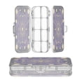 thumbnail image 1 of Plastic Pencil Box Large Capacity Pencil Boxes Clear Boxes with Snap-Tight Lid Stylish Office Supplies Storage Organizer Box Gold Celestial Pattern, 1 of 7