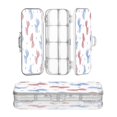 thumbnail image 1 of Plastic Pencil Box Large Capacity Pencil Boxes Clear Boxes with Snap-Tight Lid Stylish Office Supplies Storage Organizer Box Hand-drawn Bows, 1 of 7
