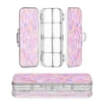 thumbnail image 1 of Plastic Pencil Box Large Capacity Pencil Boxes Clear Boxes with Snap-Tight Lid Stylish Office Supplies Storage Organizer Box Small Colors Shapes, 1 of 7