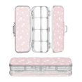 thumbnail image 1 of Plastic Pencil Box Large Capacity Pencil Boxes Clear Boxes with Snap-Tight Lid Stylish Office Supplies Storage Organizer Box White Roses and Vines, 1 of 7