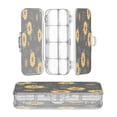 thumbnail image 1 of Plastic Pencil Box Large Capacity Pencil Boxes Clear Boxes with Snap-Tight Lid Stylish Office Supplies Storage Organizer Box Yellow Sunflower Pattern, 1 of 7